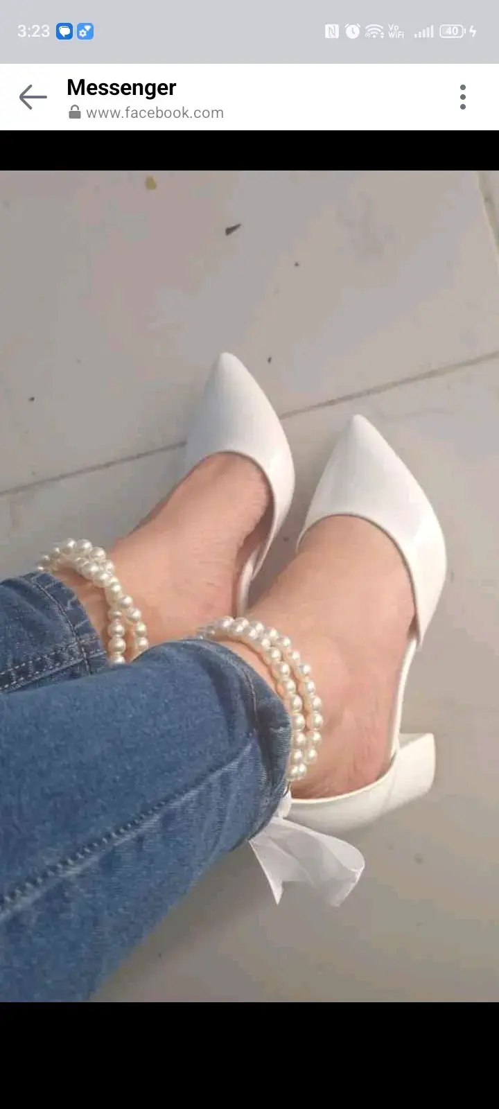 Zapatos de taco alto blancos - 1
