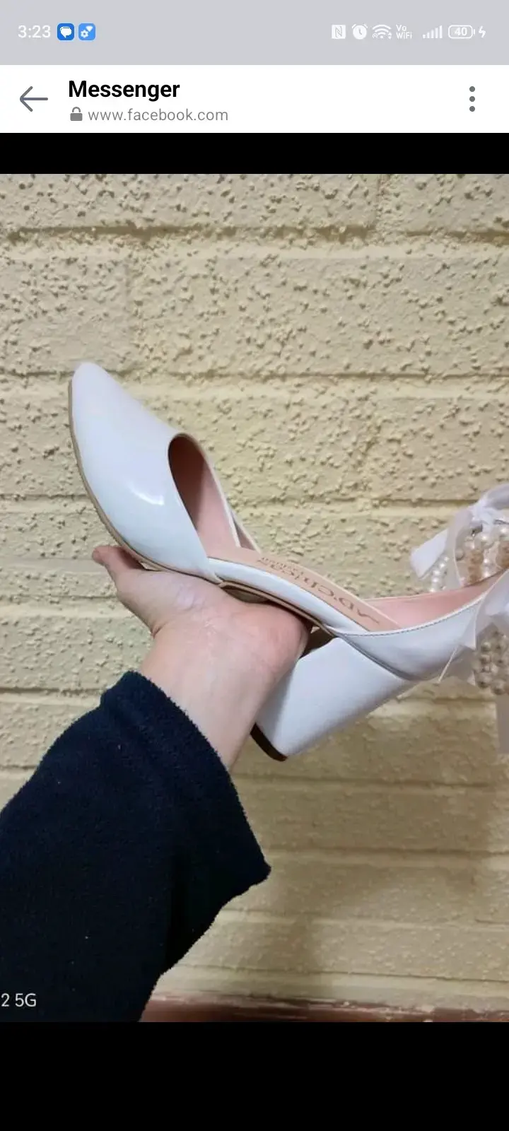 Zapatos de taco alto blancos - 3