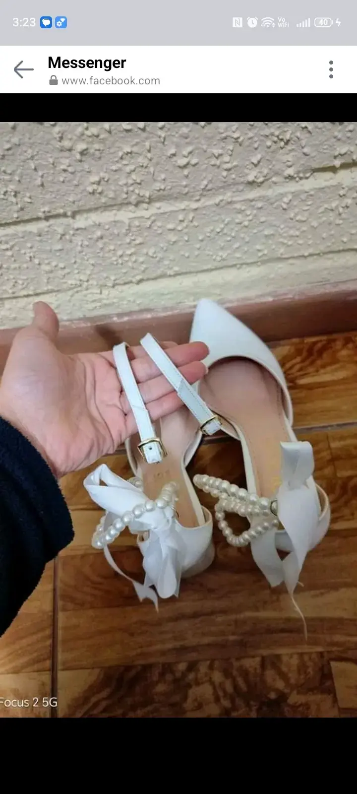 Zapatos de taco alto blancos - 5