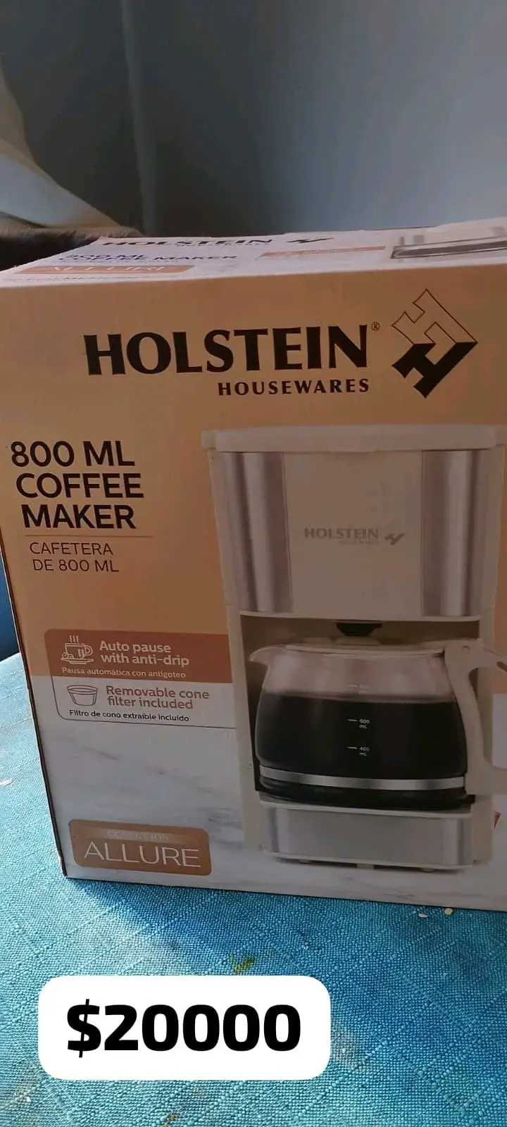 Cafetera Holstein 800ml nueva