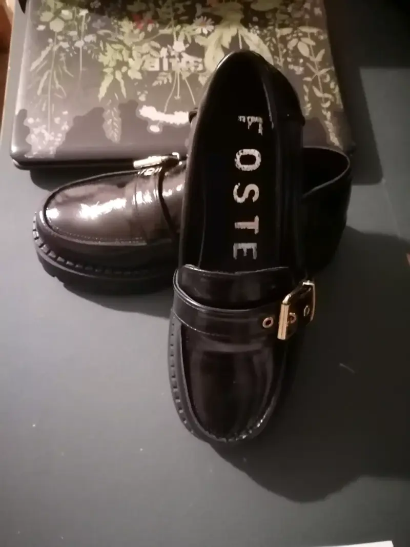 Zapatos de charol negros Foster - 1