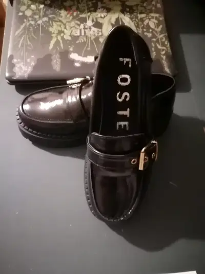 Zapatos de charol negros Foster - miniatura 1