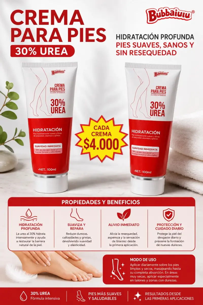 Crema para pies 30% urea