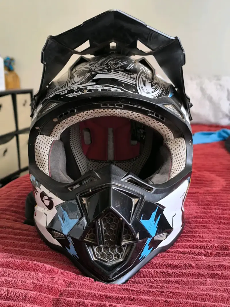 Casco moto O'Neal negro gráfico - 3