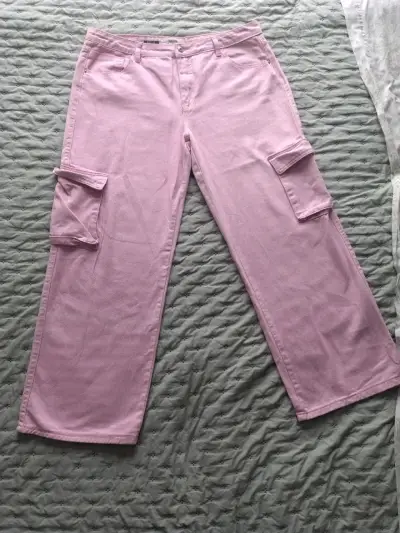 Pantalones cargo rosa mujer - miniatura 1