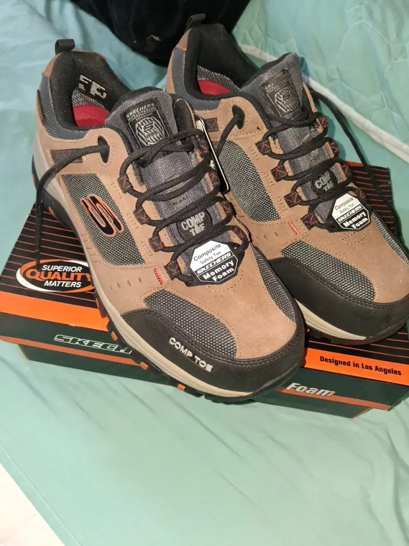 Zapatos de seguridad beige y naranja - 3