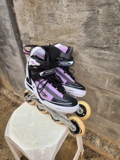 Patines en línea Hondar negros y lilas de Mujer - miniatura 2