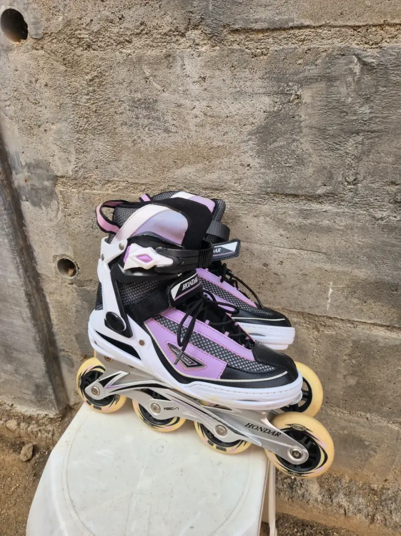 Patines en línea Hondar negros y lilas de Mujer - 3