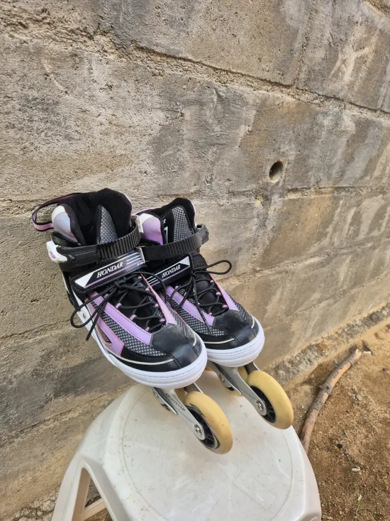 Patines en línea Hondar negros y lilas de Mujer - 4