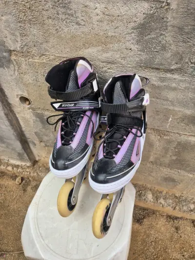 Patines en línea Hondar negros y lilas de Mujer - miniatura 5