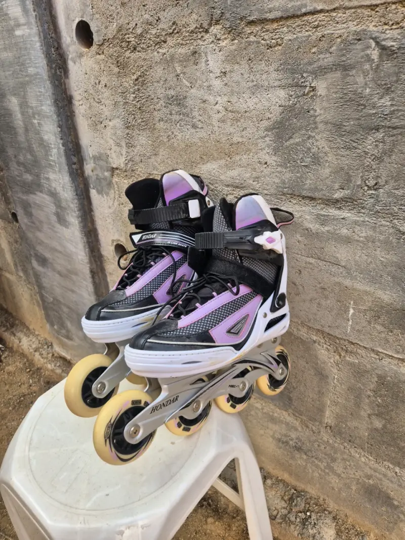 Patines en línea Hondar negros y lilas de Mujer - 6