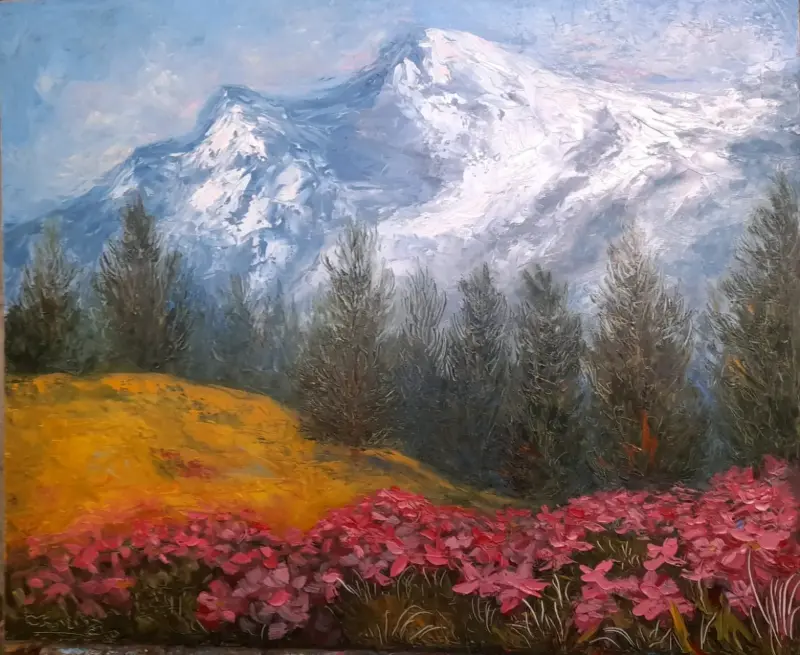 Cuadro paisajístico Original al óleo