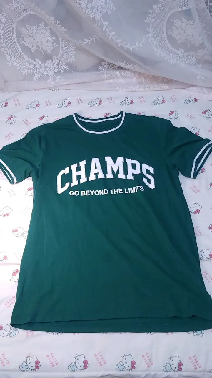 Polera verde estampada 'Champs'