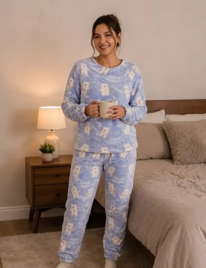 Pijama azul con ositos - 2