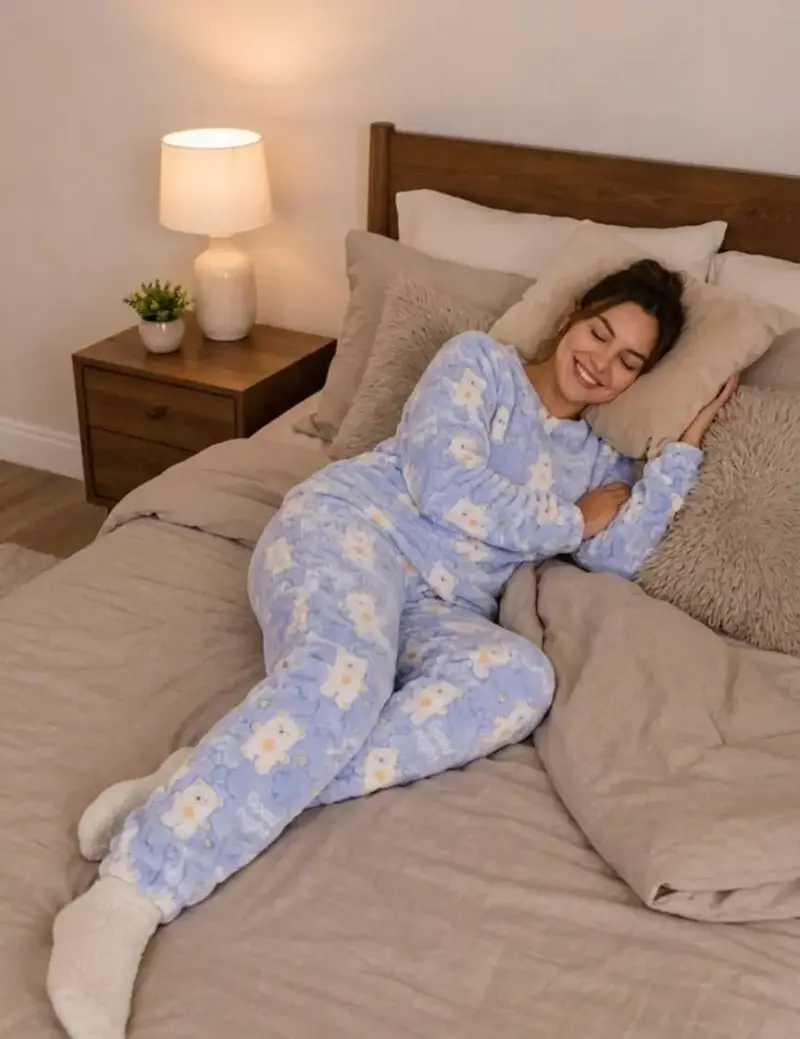 Pijama azul con ositos - 3