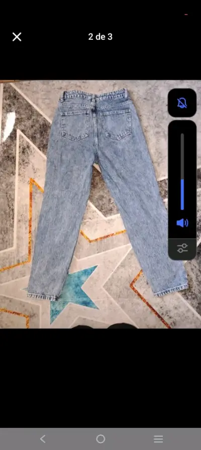 Jeans azul desgastados unisex - miniatura 3