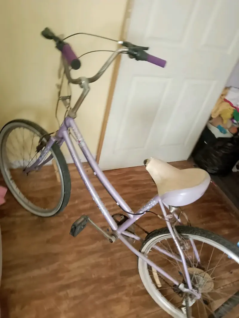 Bicicleta morada para adulto - 2