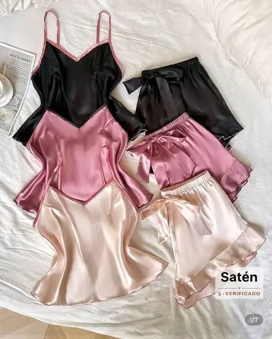 Conjunto de lencería satén