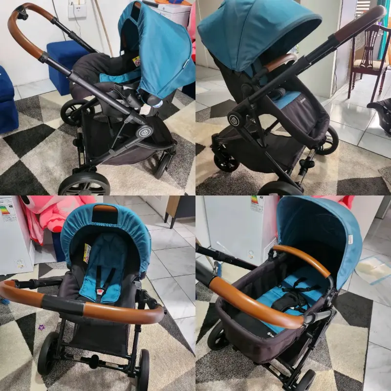 Coche de bebé azul - 1