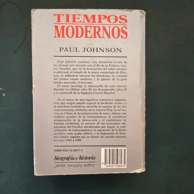 Libro 'Tiempos Modernos' de Paul Johnson - miniatura 4