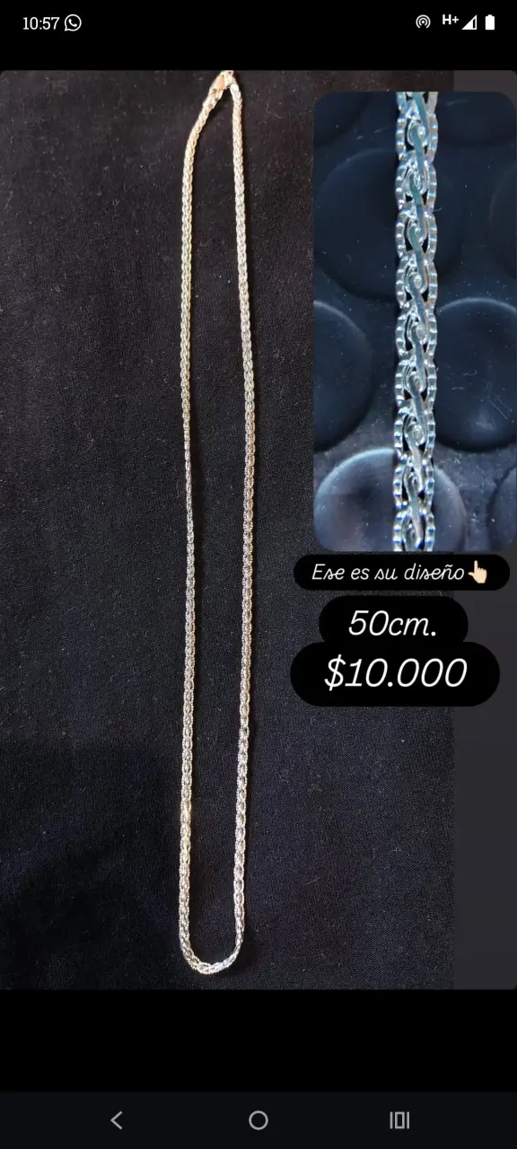 Cadena elegante 50 cm