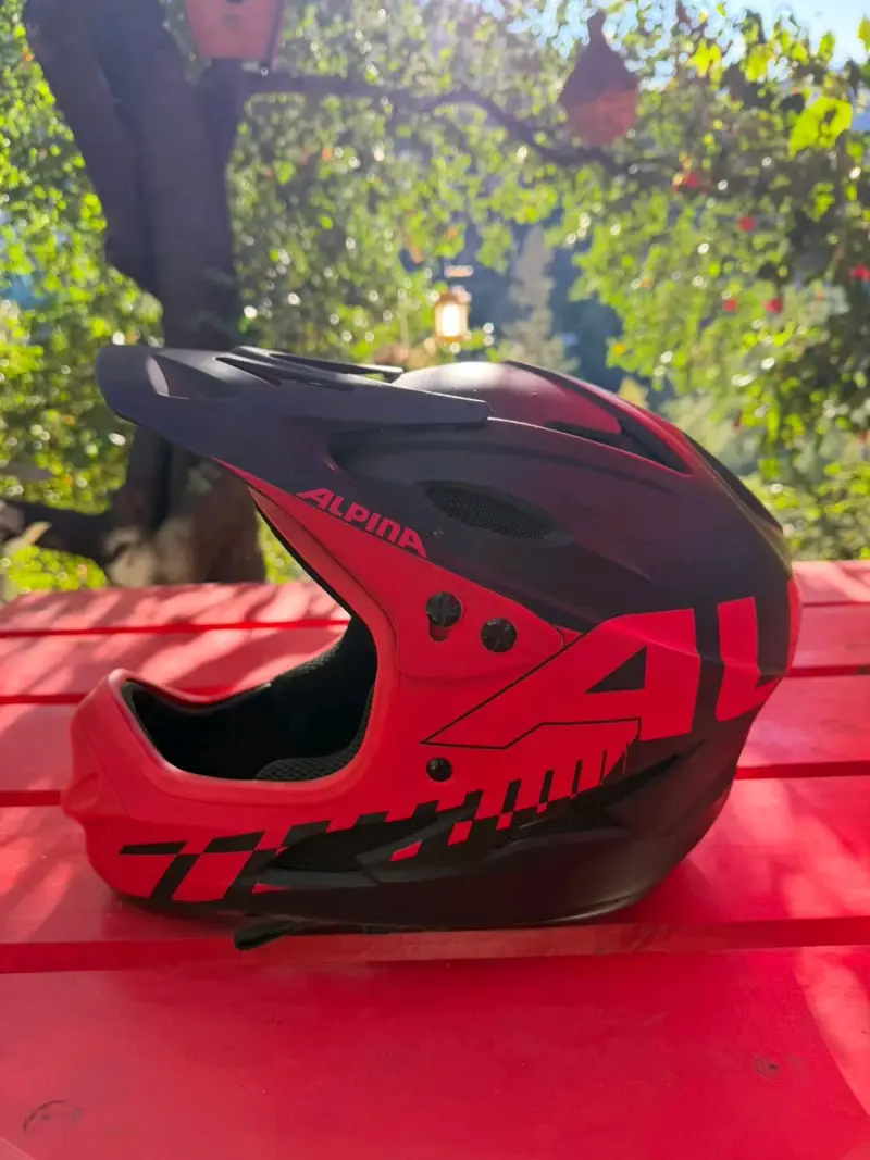 Casco integral Alpina rojo - 1