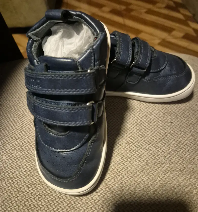 Zapatos niño azul con velcro - 3
