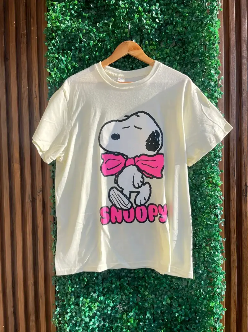 Polera celeste y blanca snopyy - 2