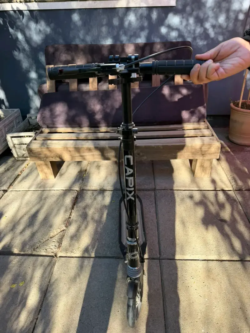 Scooter plegable negro - 3
