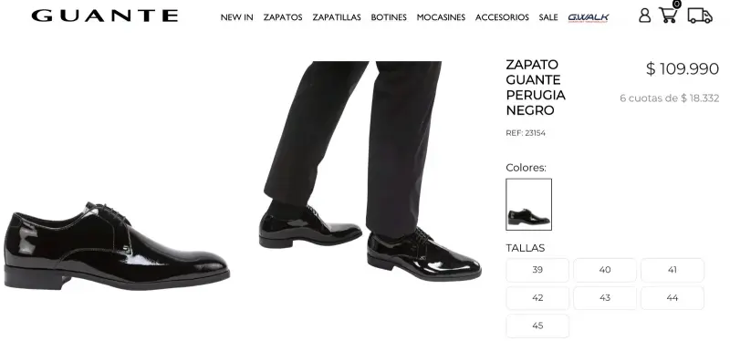 Zapatos de charol negros Guante - 3