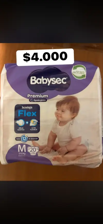 Pañales Babysec Premium Talla M - miniatura 1
