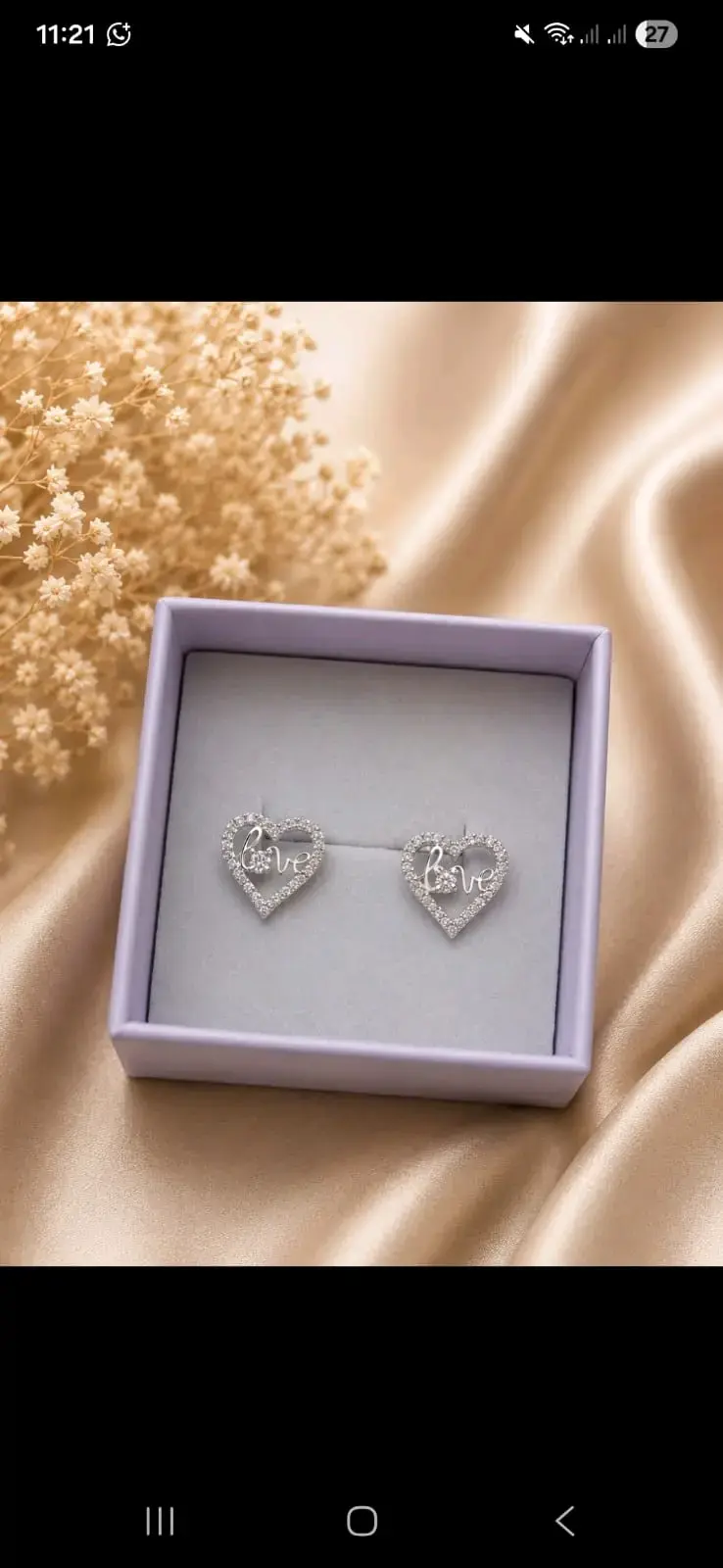Aros en forma de corazón