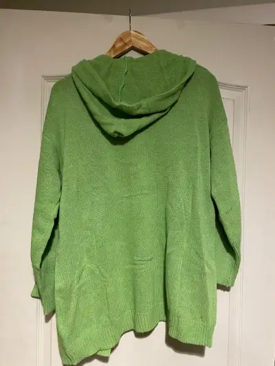 Cárdigan verde con capucha - miniatura 2