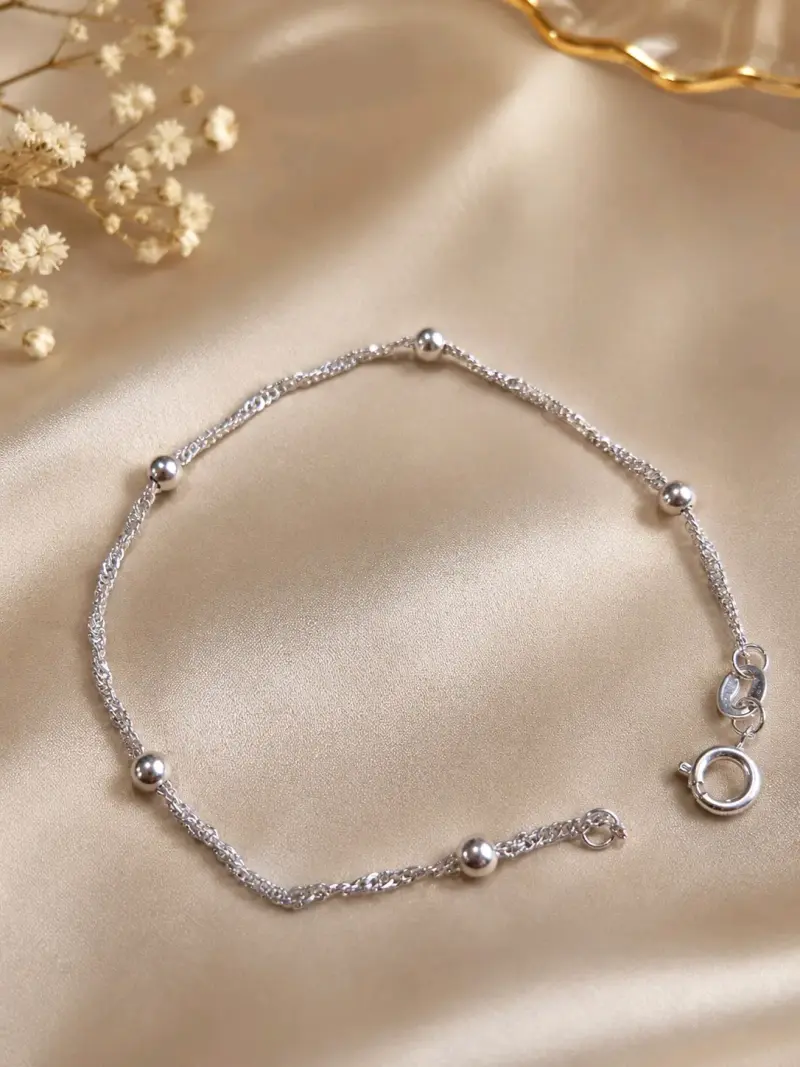 Pulsera de plata sencilla