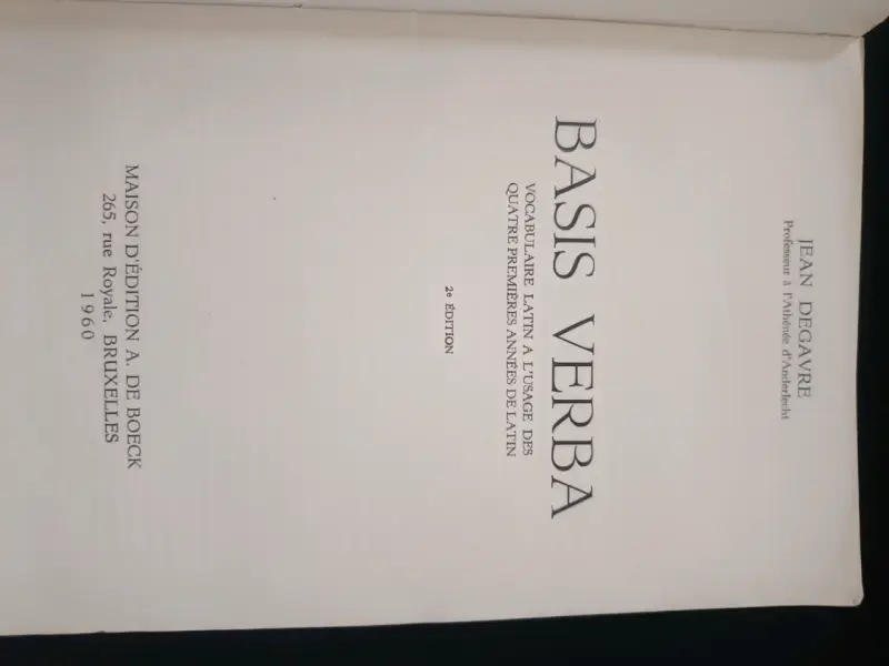Libro Basis Verba 1960 - 3