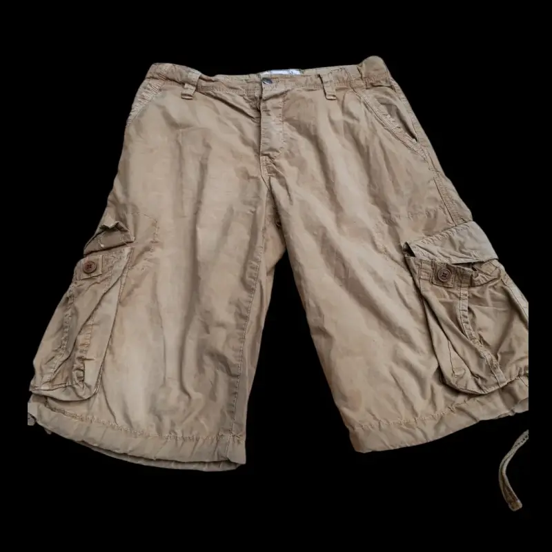 Bermudas cargo beige para hombre - 1