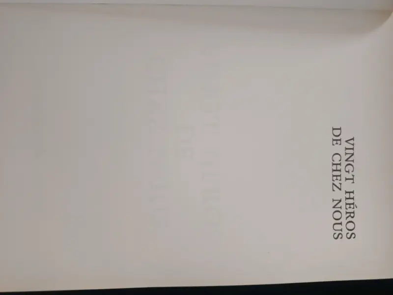Libro '20 Héroes de Chez Nous' 1940-1964 - 2