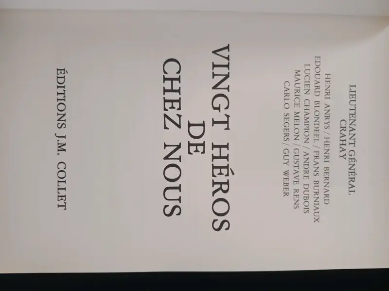 Libro '20 Héroes de Chez Nous' 1940-1964 - 3
