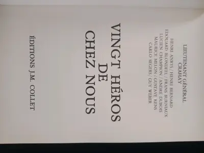 Libro '20 Héroes de Chez Nous' 1940-1964 - miniatura 3