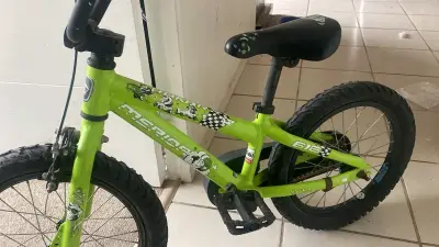Bicicleta infantil verde - miniatura 1