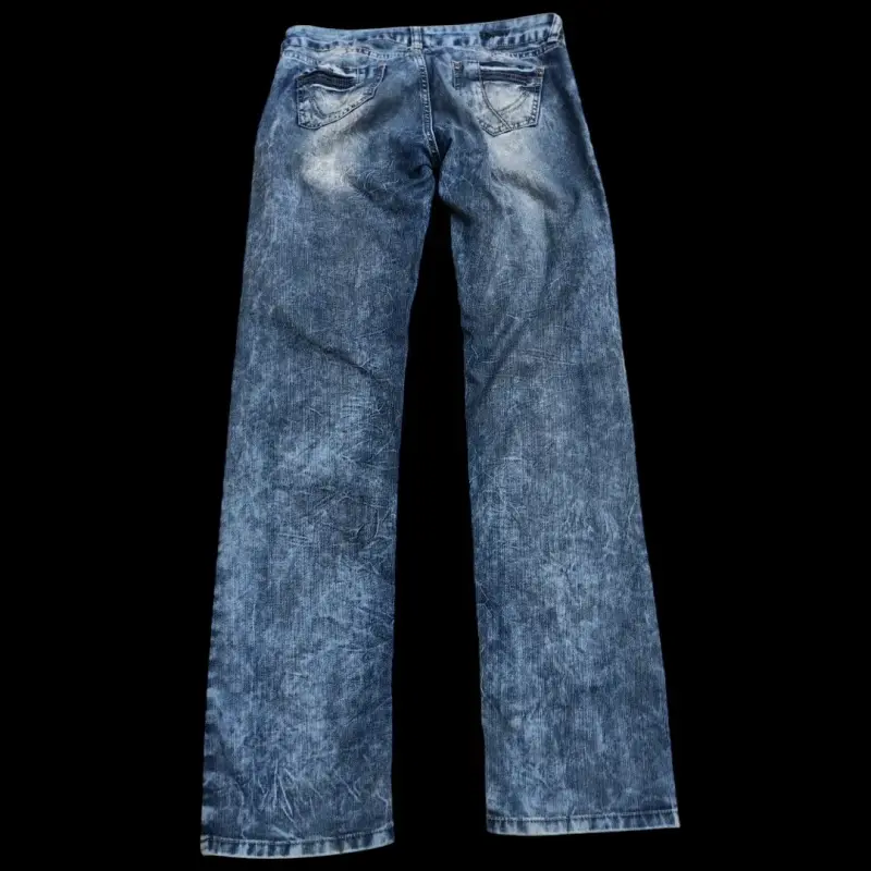 Jeans azul desgastado unisex - 2