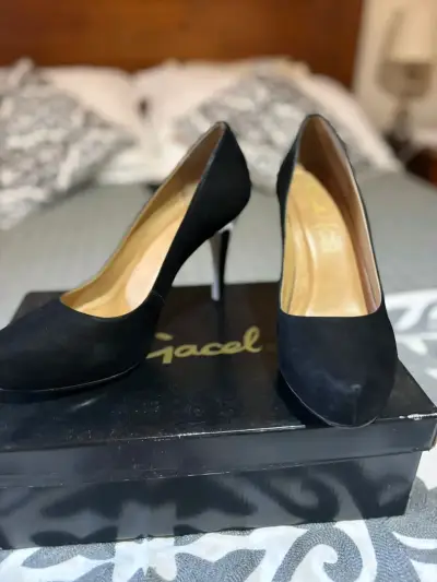 Tacones negros de mujer Gacel - miniatura 1