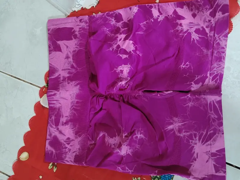 Shorts deportivos rosados tie-dye - 2