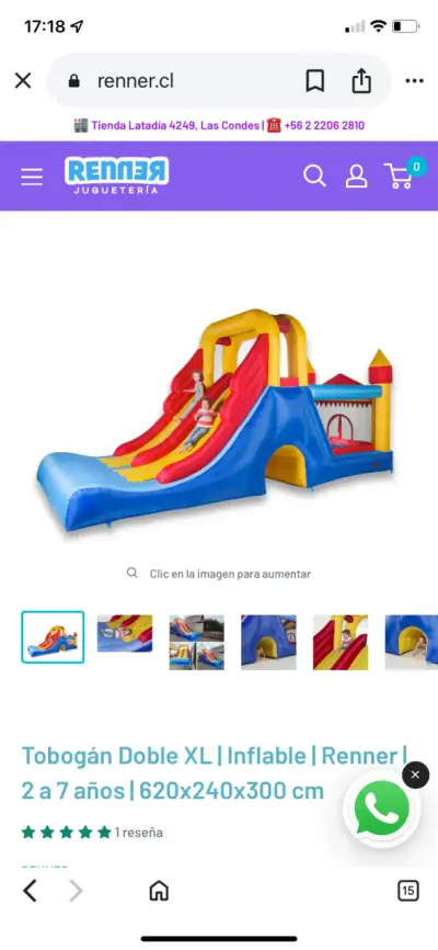 Castillo inflable con tobogán - miniatura 2