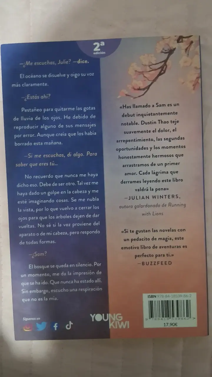 Libro 'Has llamado a Sam' de Dustin Thao - 2