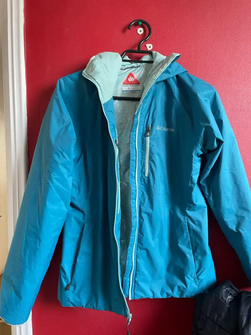 Chaqueta Columbia turquesa impermeable - 1