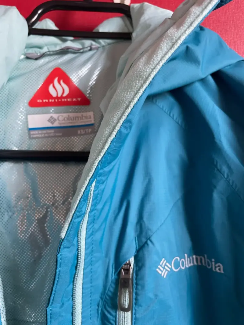 Chaqueta Columbia turquesa impermeable - 2