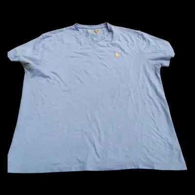 Polera azul claro de algodón - miniatura 1