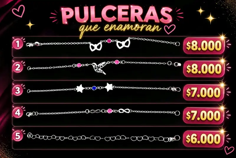 Collares de plata variados - 2