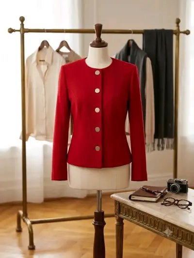 Blazer Rojo Elegante - miniatura 1